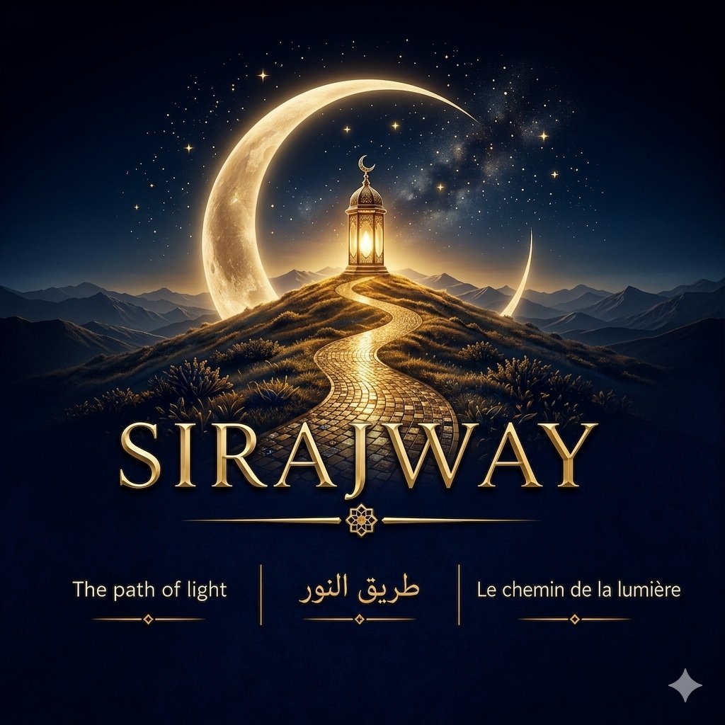 SirajWay — lune et chemin de lumière